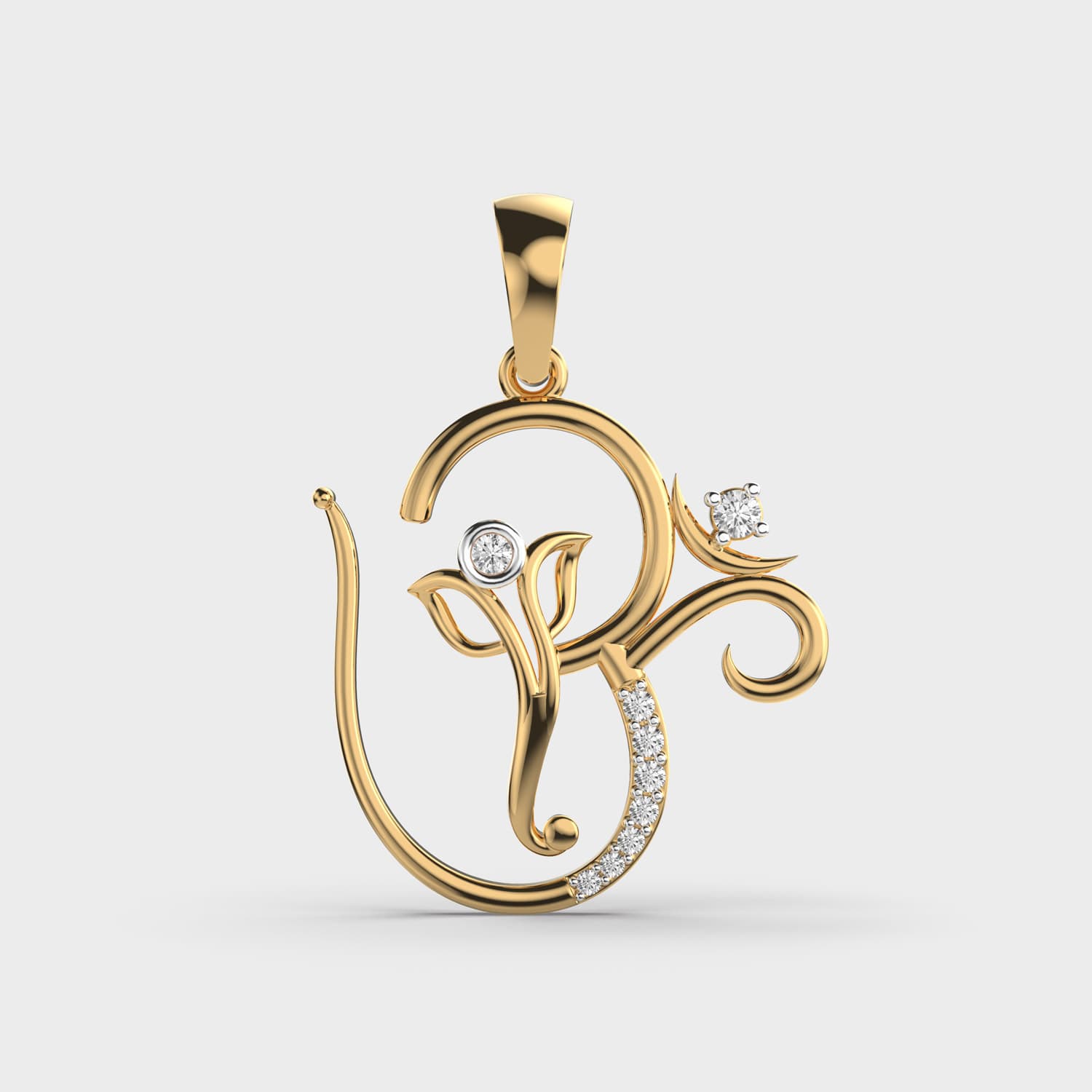 Elegant Gold Ganesha Pendant