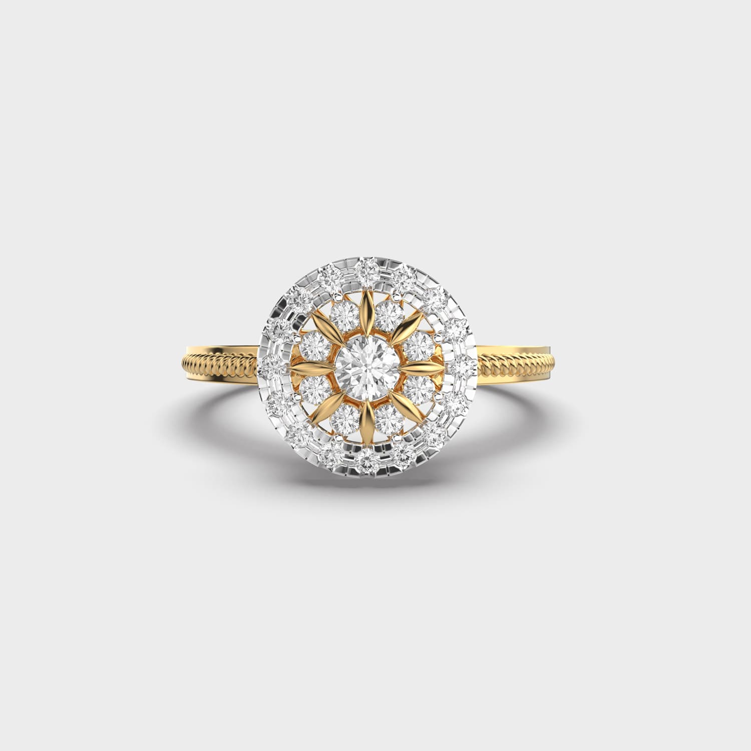Rare Eclipse Diamond Ring