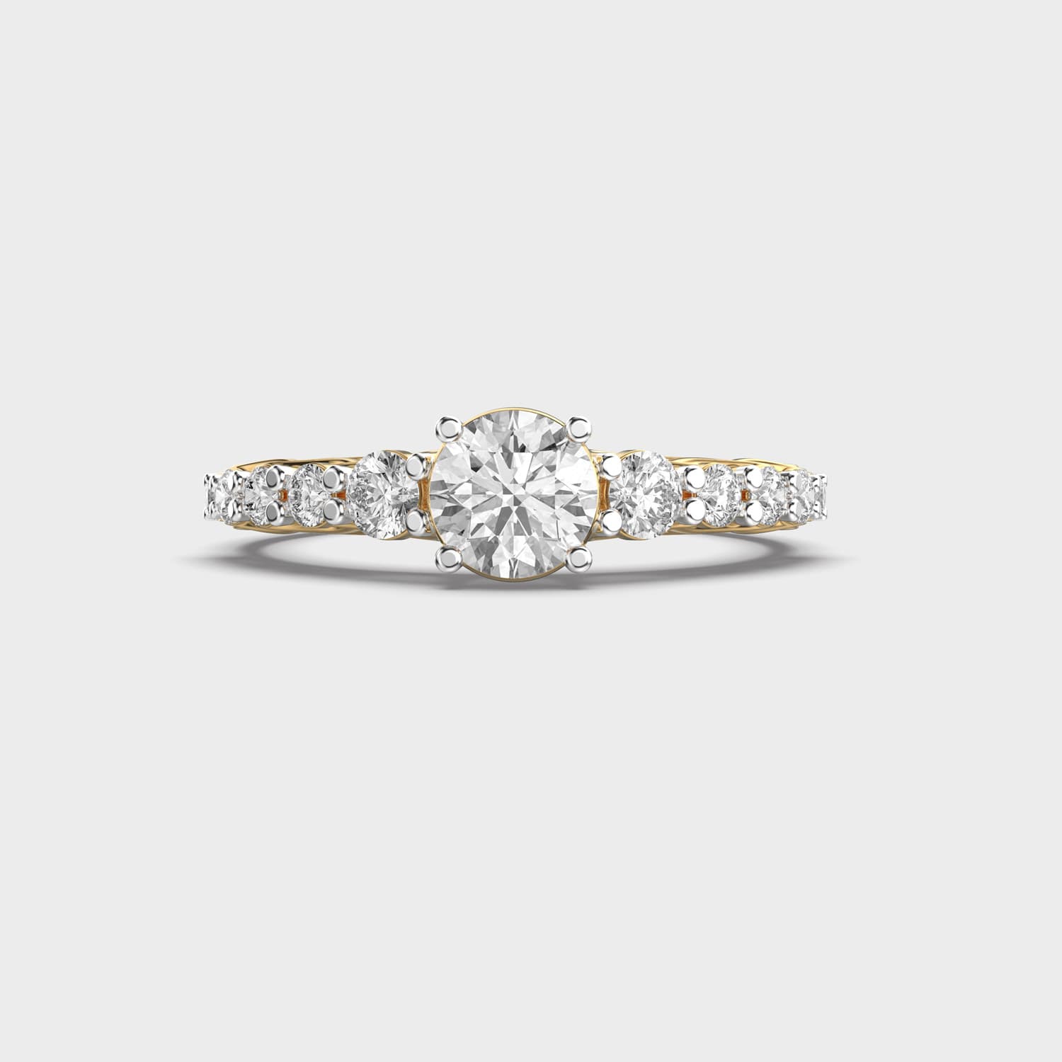 Lustrous Sphere Diamond Ring