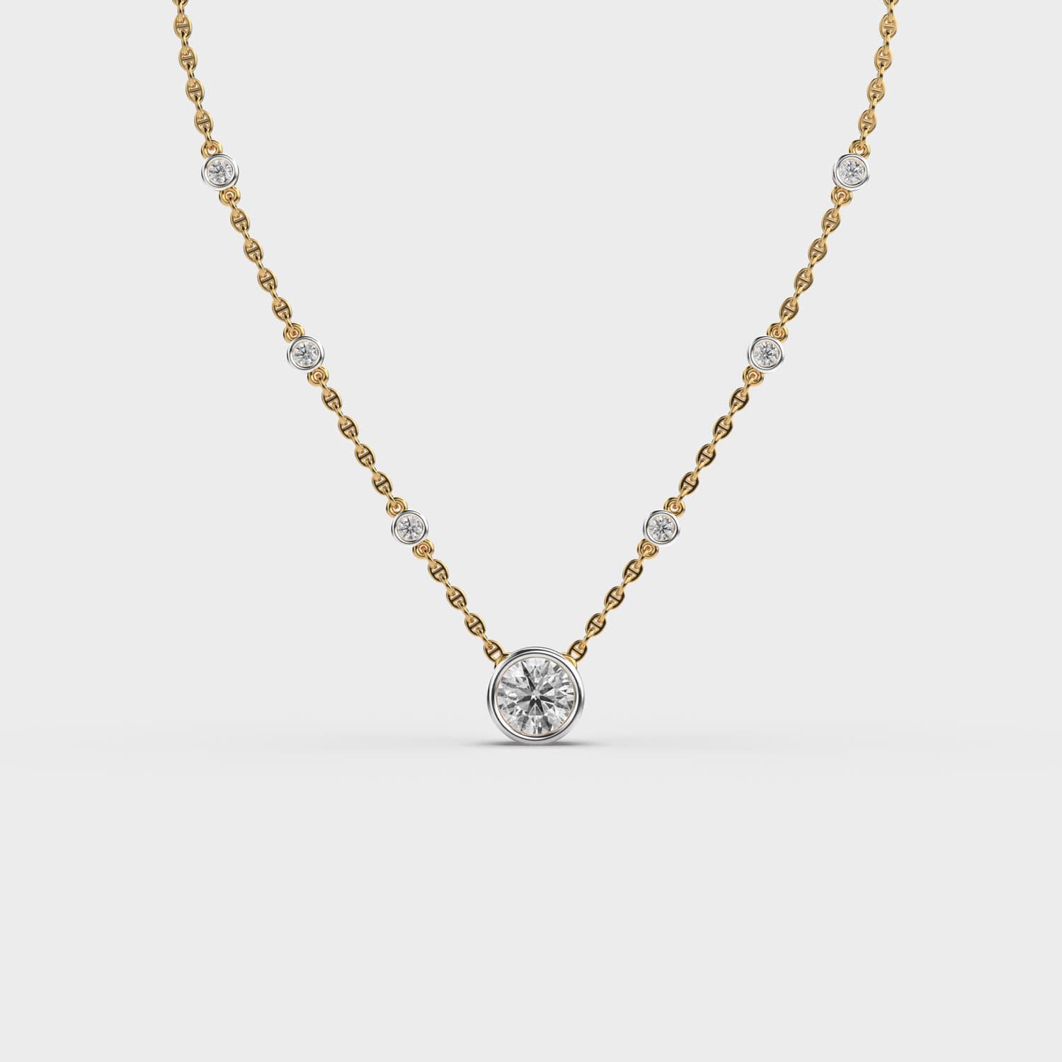 Blushing Sparkle Diamond Necklace
