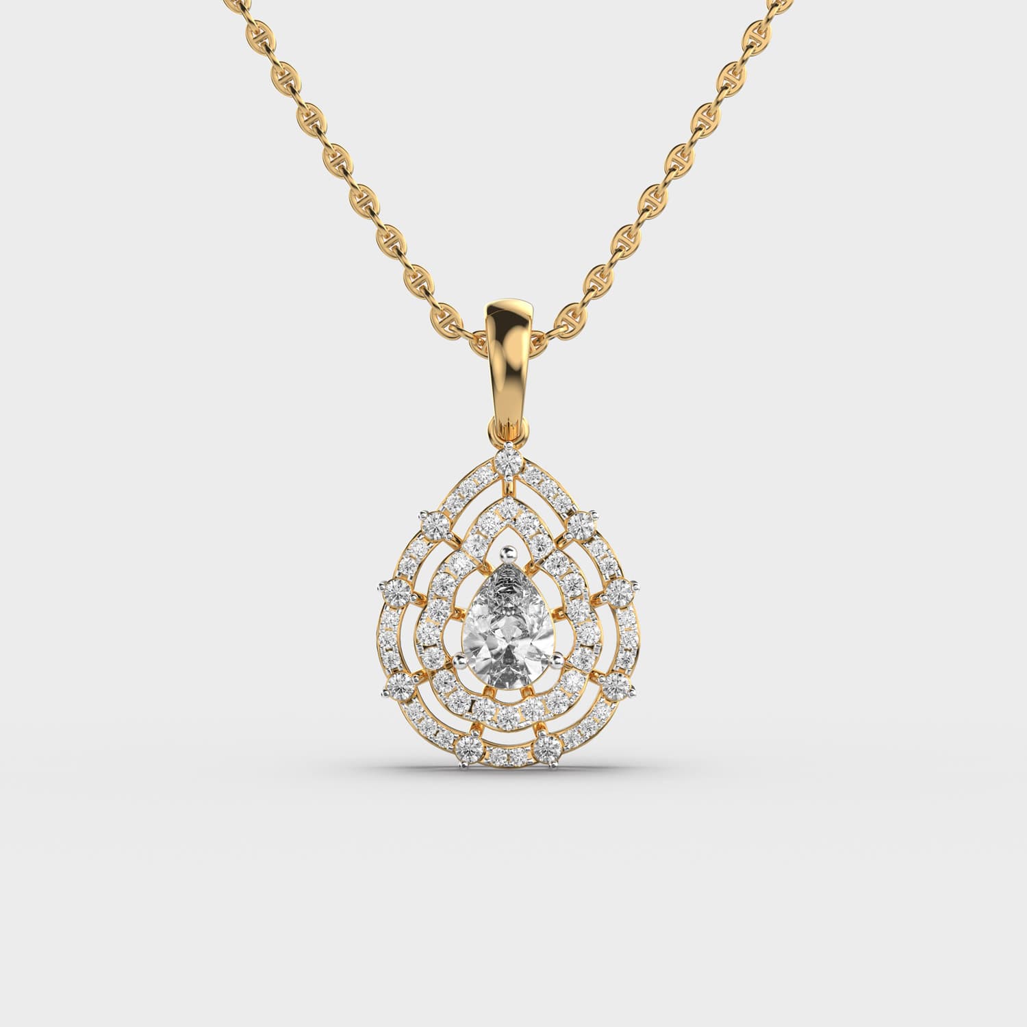 Elegant Tear Drop Pendant