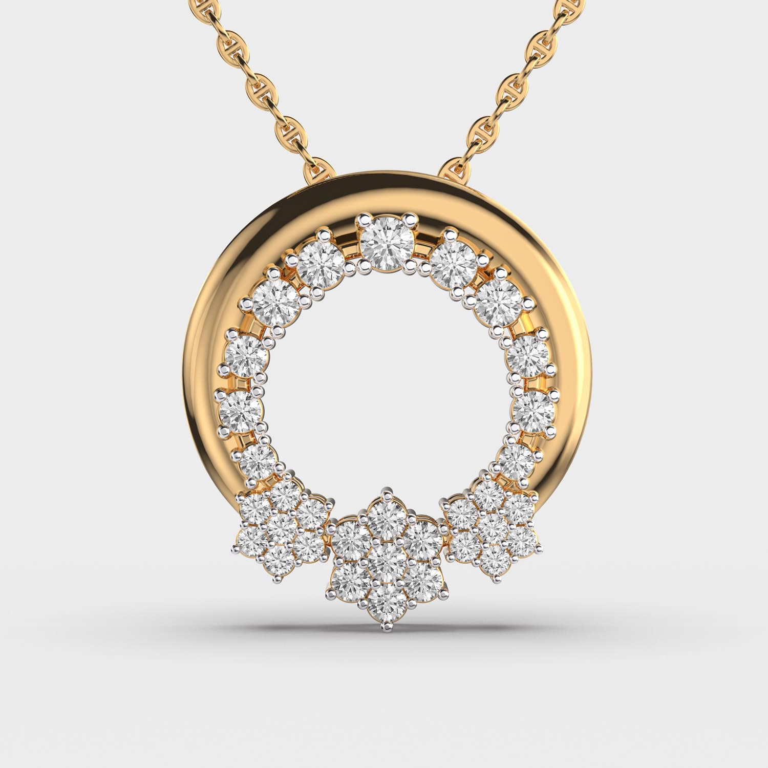 Round Diamond Pendant