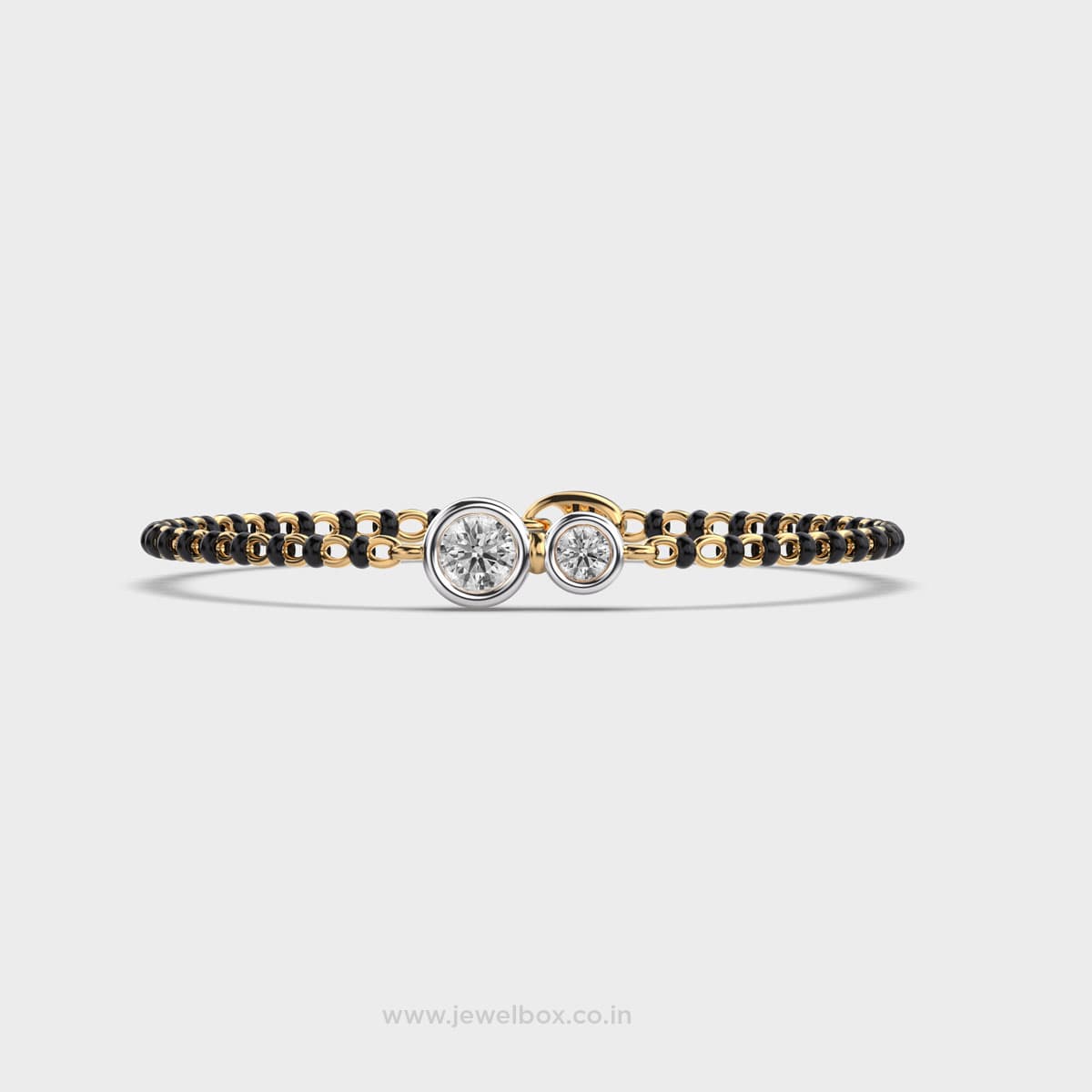Single Diamond Mangalsutra Bracelet
