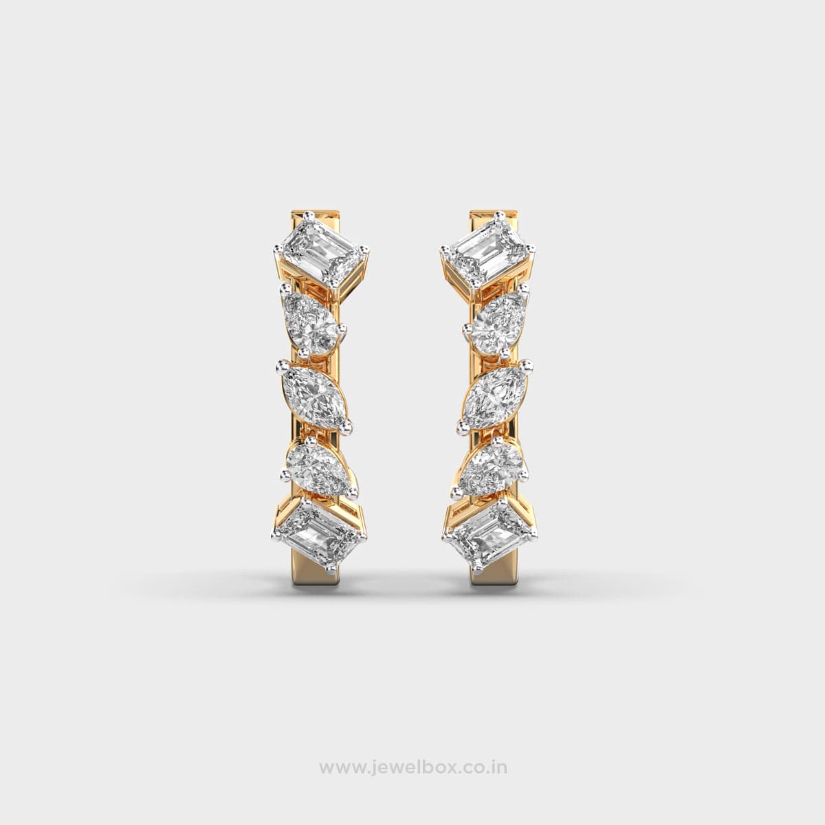 Symphony Spark Diamond Drop Earrings