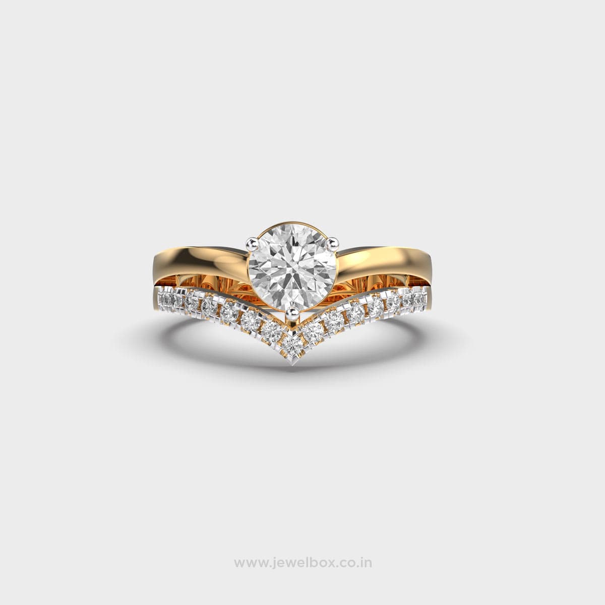 Subtle Charm Round Diamond Ring