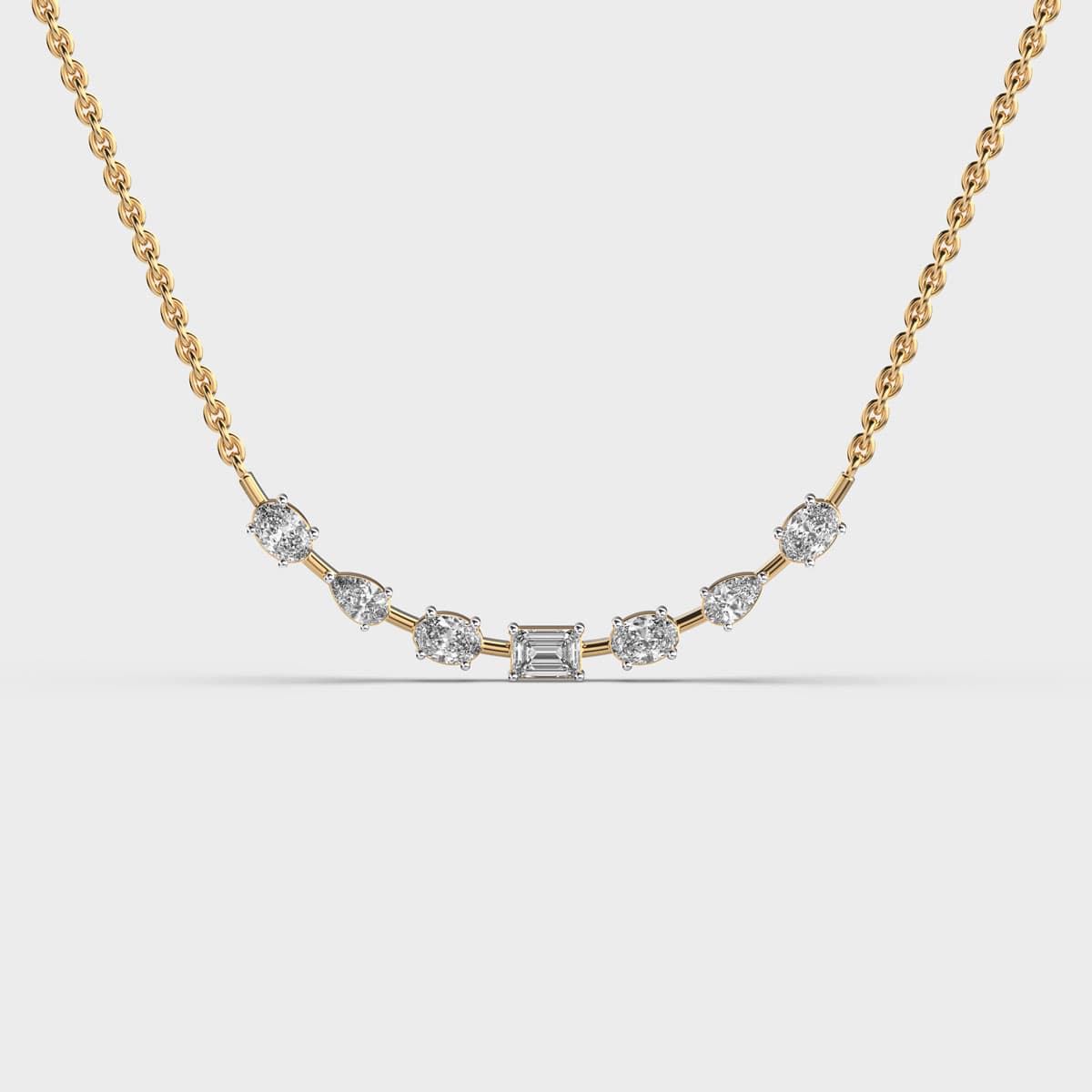 Flair Sparkle Diamond Necklace with Chain