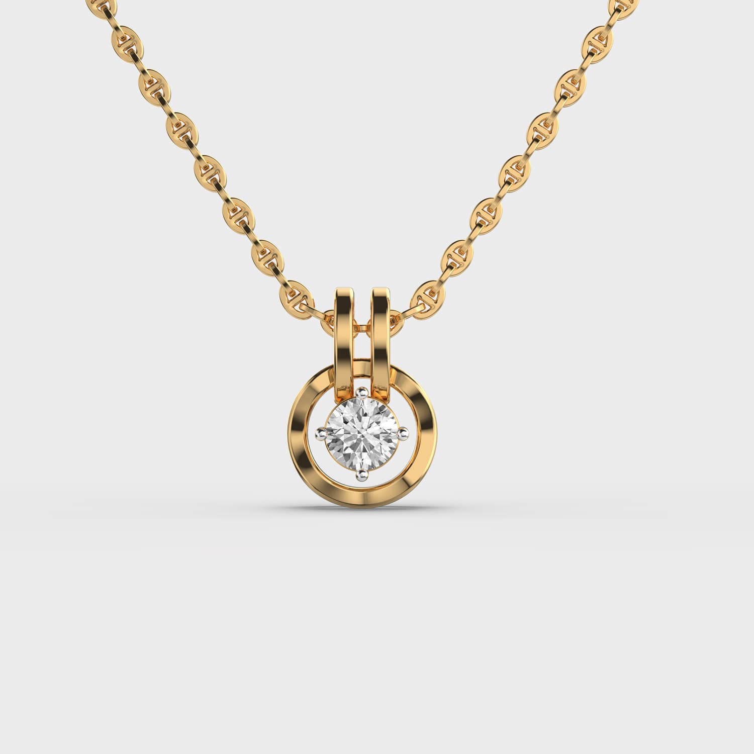Elegant Solitaire Pendant