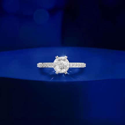 Sleek Band Padma Cut Diamond Ring