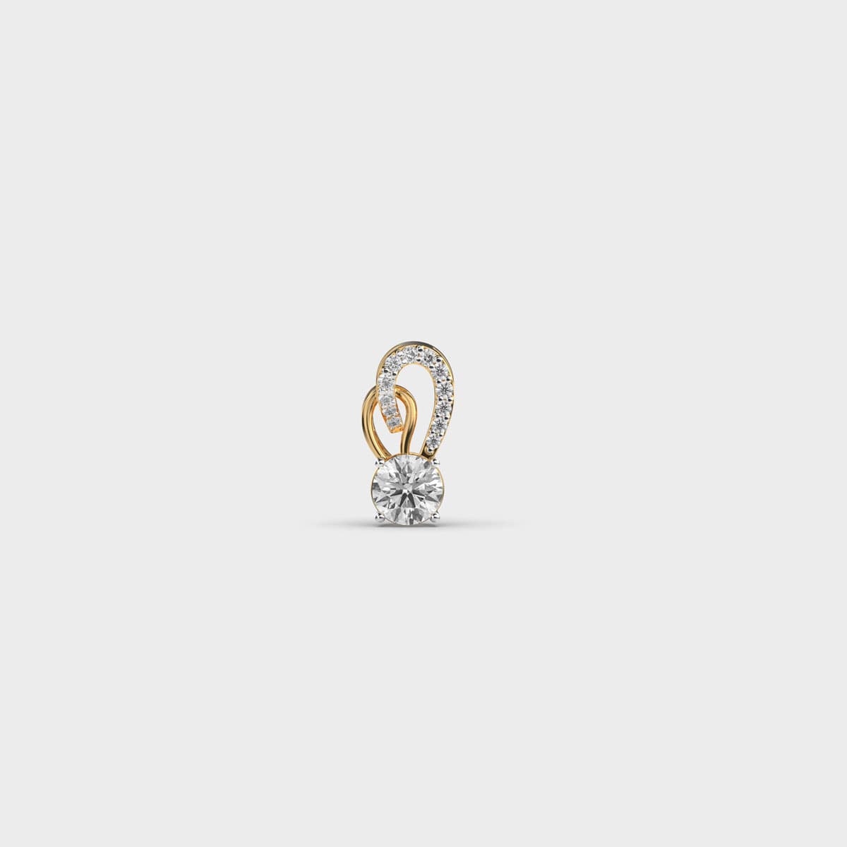 Shimmering Solitaire Diamond Pendant