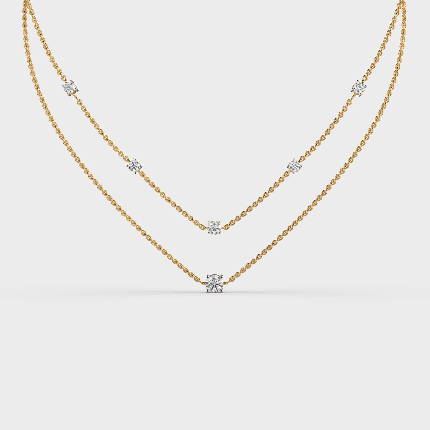 Lilibeth Amour Layered Diamond Necklace