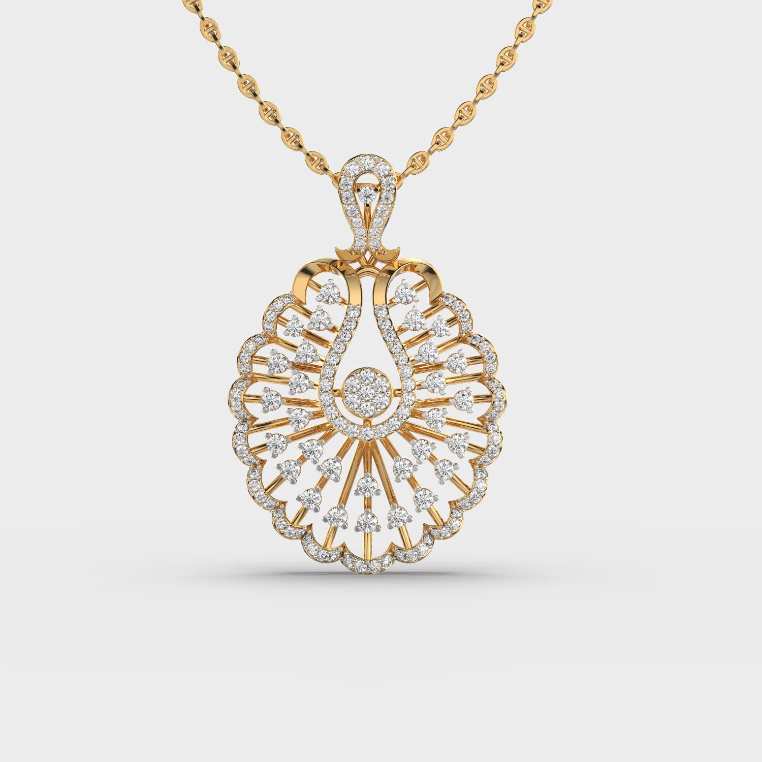 Radiant Fan Pendant