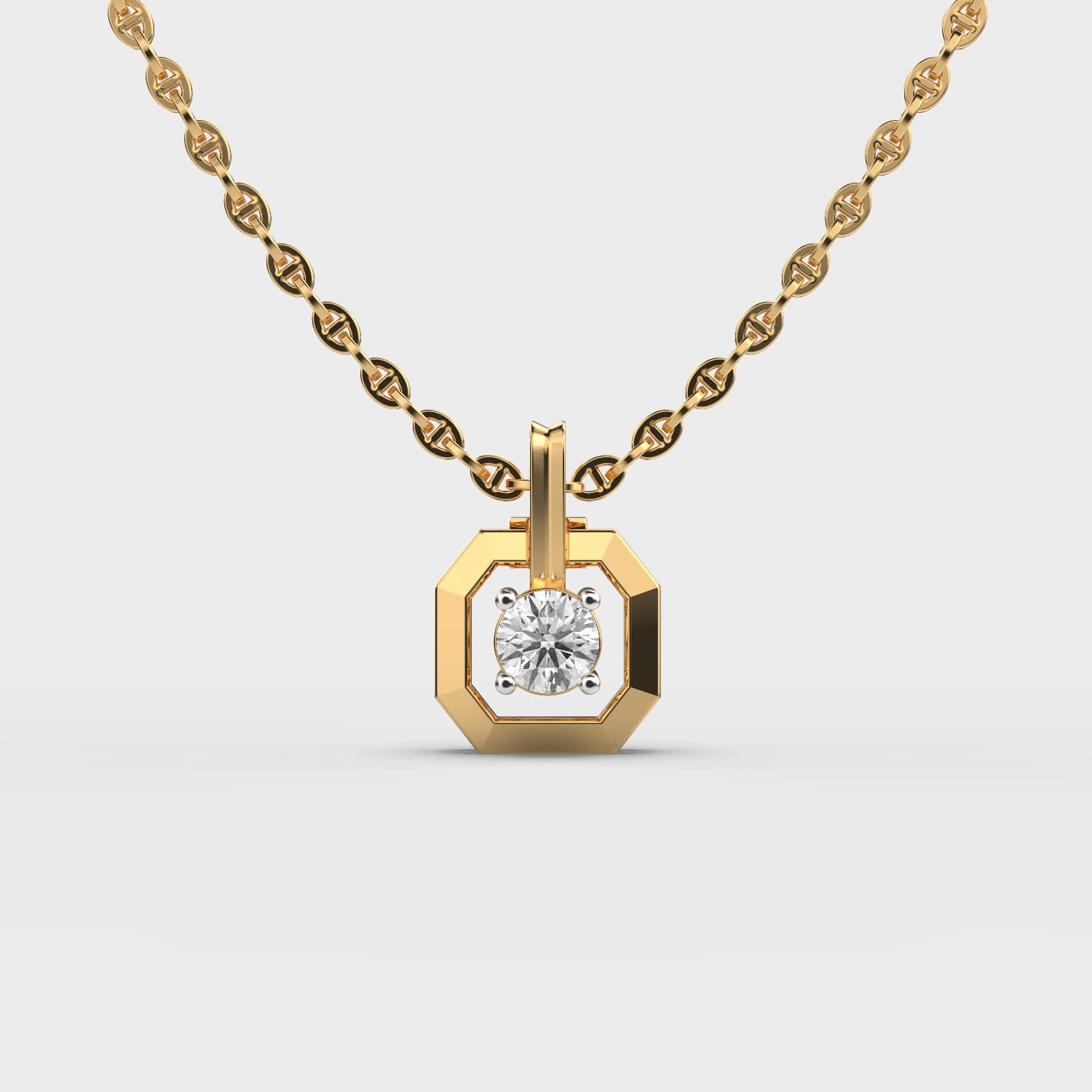 Elegant Solitaire Pendant