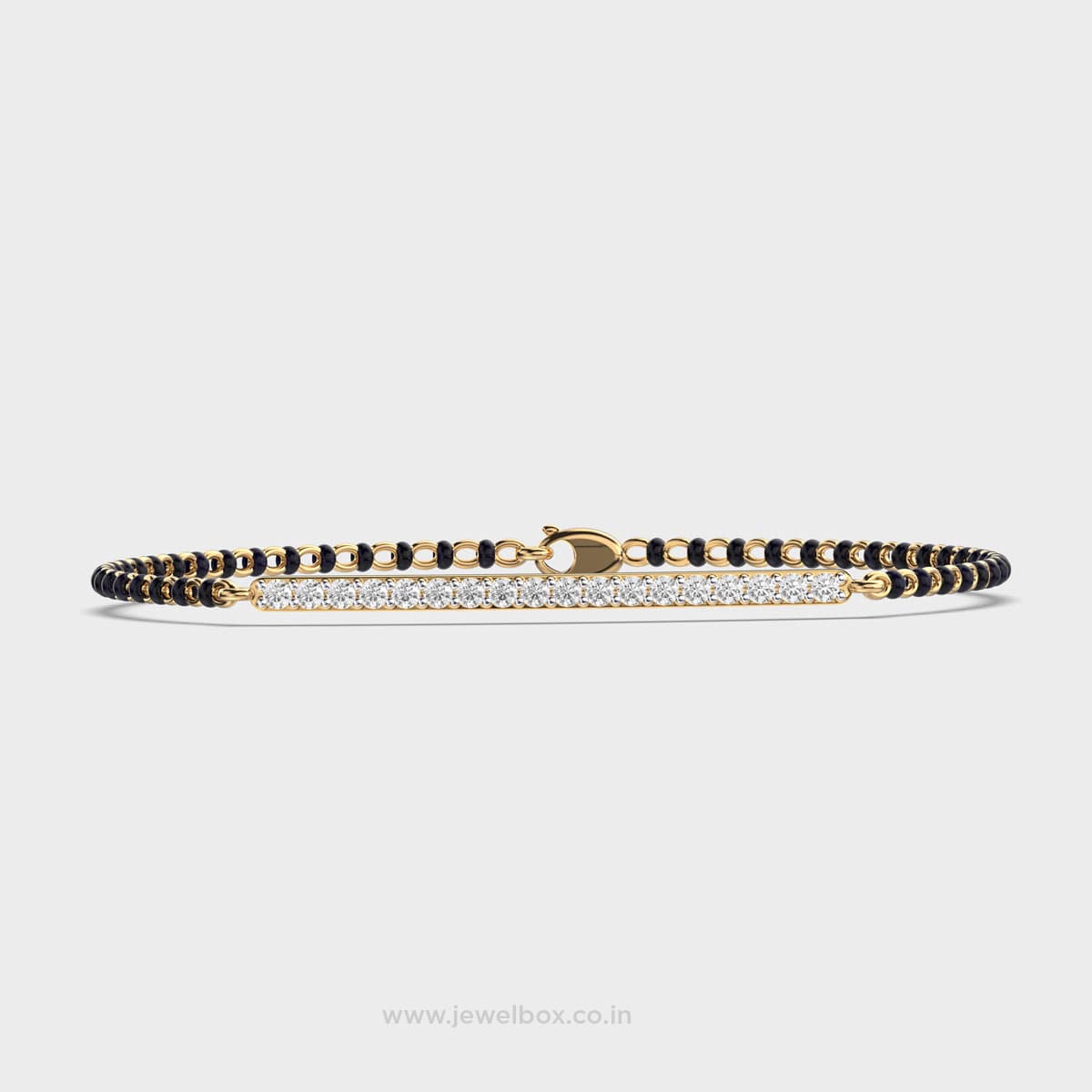 Elegant Diamond Mangalsutra Bracelet