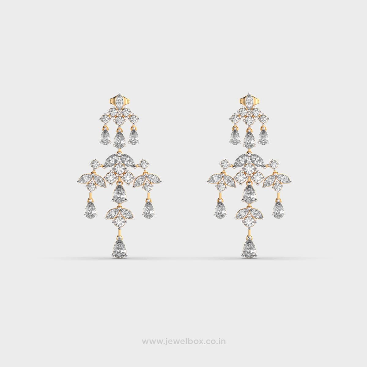 Bespoke Chandelier Diamond Earrings