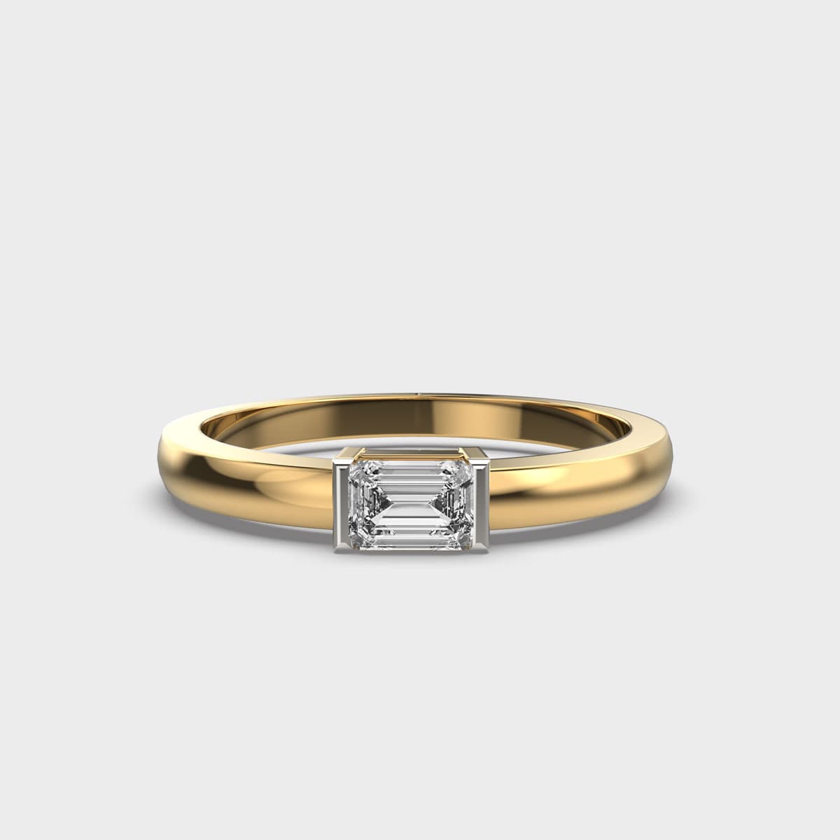 Solo Emerald Diamond Ring For Men