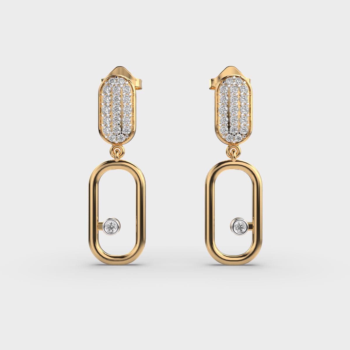 Modern Mingle Diamond Earrings