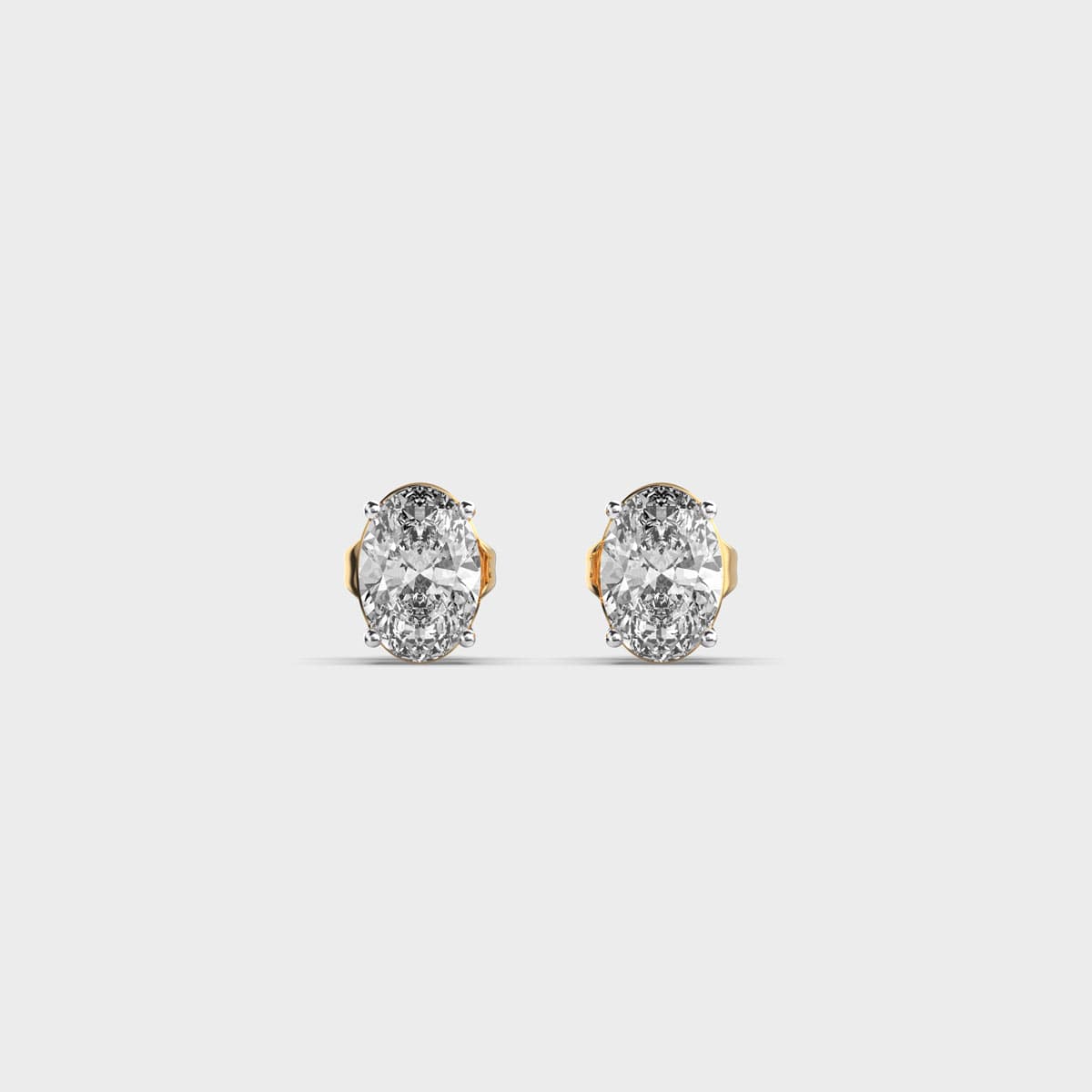 2 Carat Classic Oval Studs