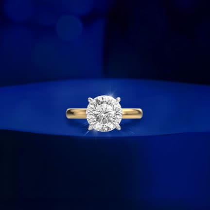 One True Round Padma Cut Diamond Ring