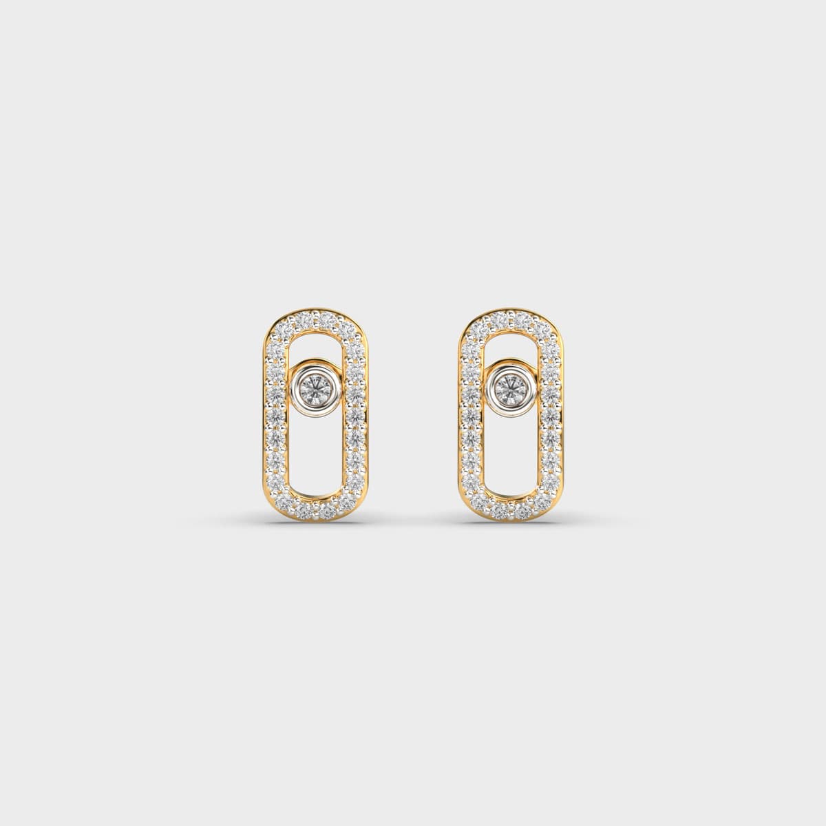 Pearline Minimal Diamond Ear Studs