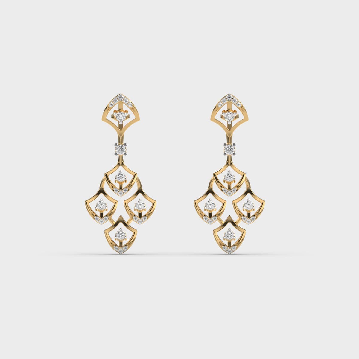 Monarch Drop Diamond Earrings