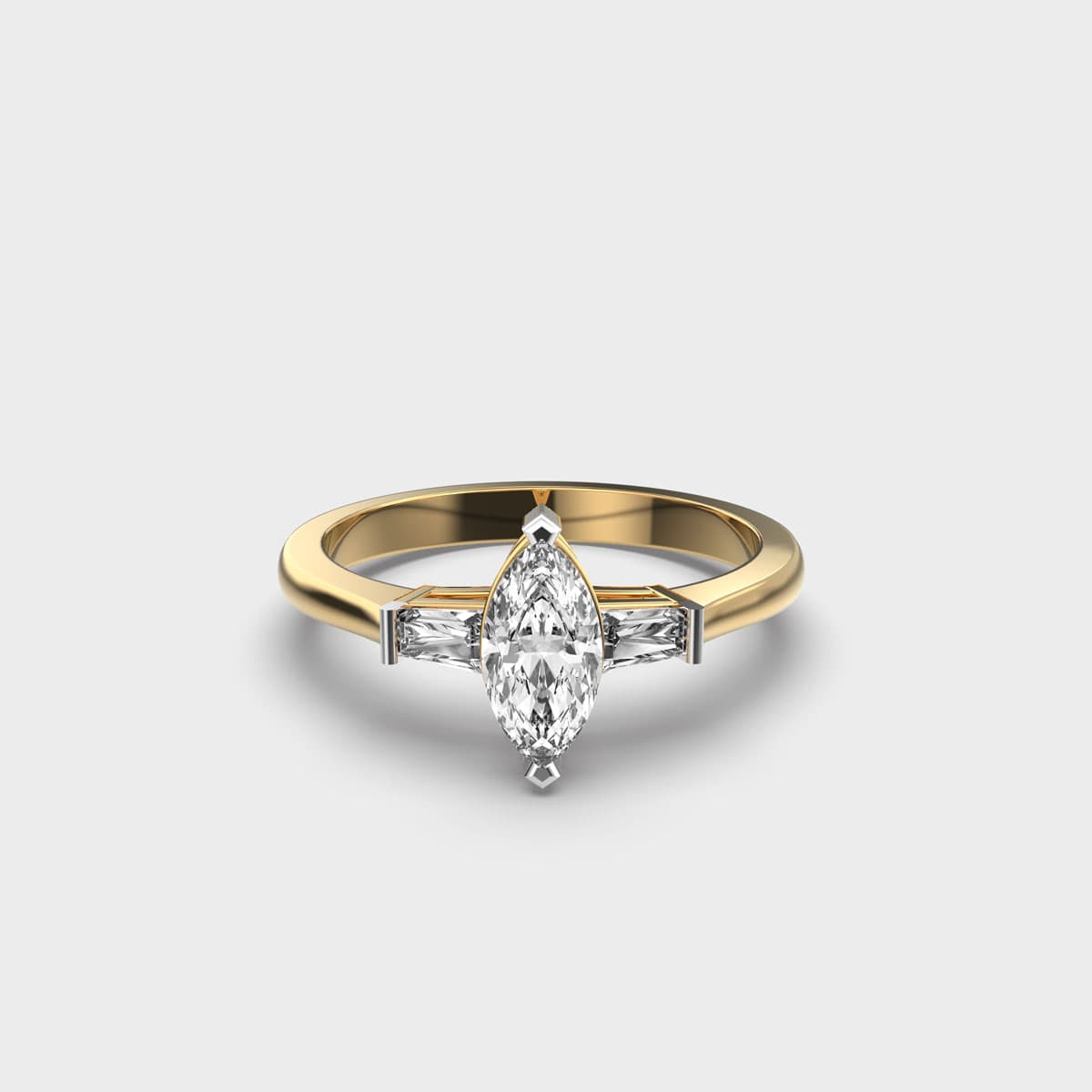 Spendid Marquise Solitaire Diamond Rings