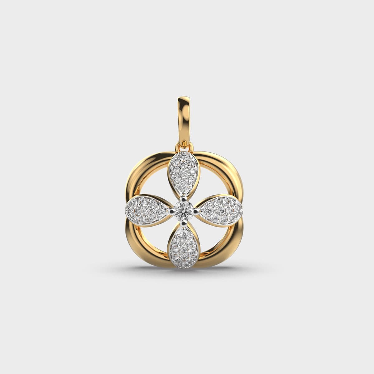 Orabelle Bloom Diamond-Encrusted Pendant Without Chain