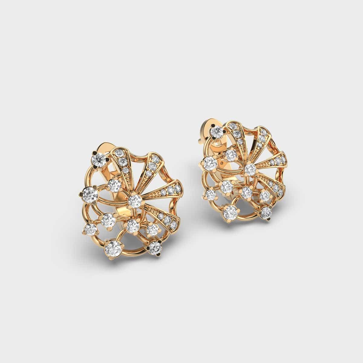 Galactic Wonder Diamond Stud Earrings