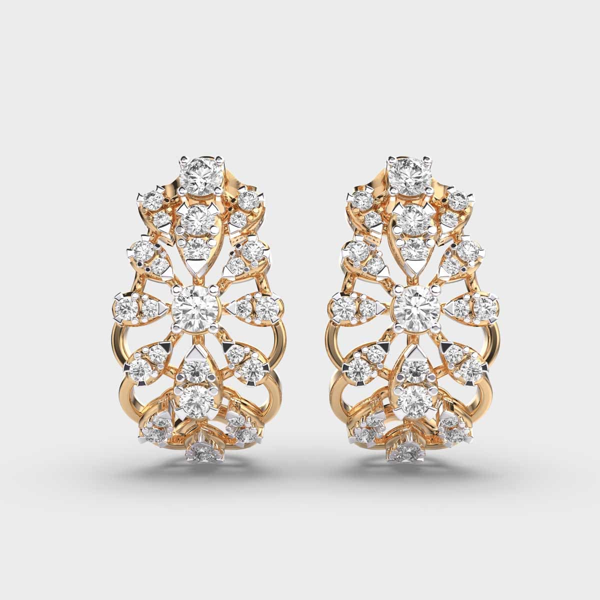 Cosmic Wonder Cluster Diamond Earstuds