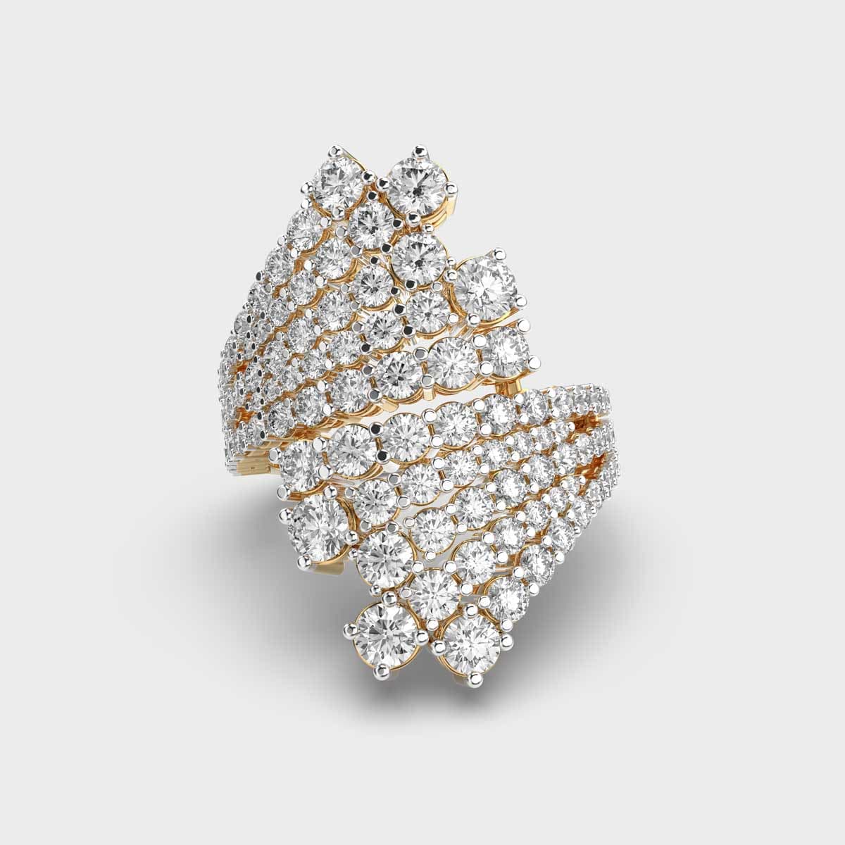 Starry Rays Cocktail Diamond Ring