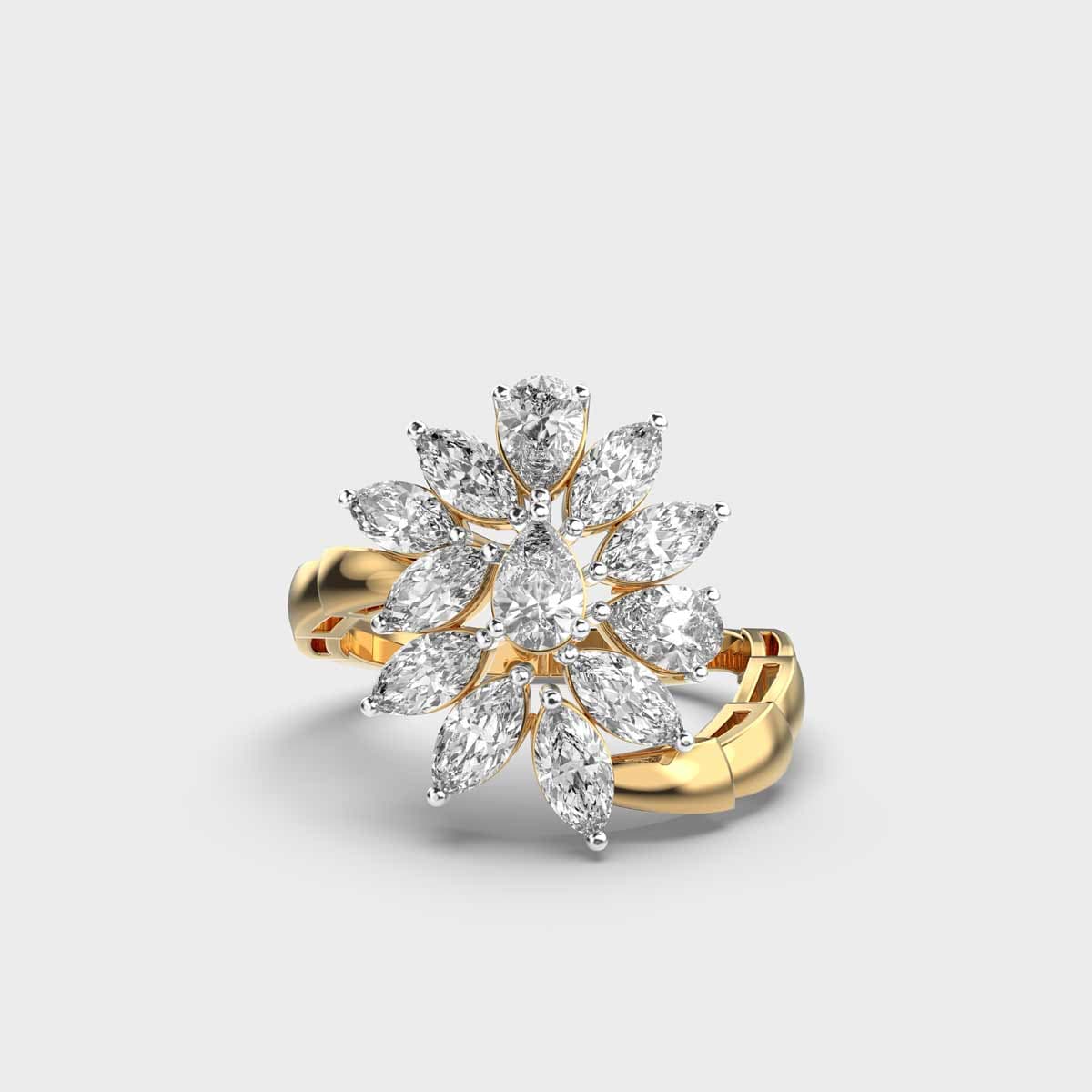 Showstopper Marquise Diamond Cluster Ring