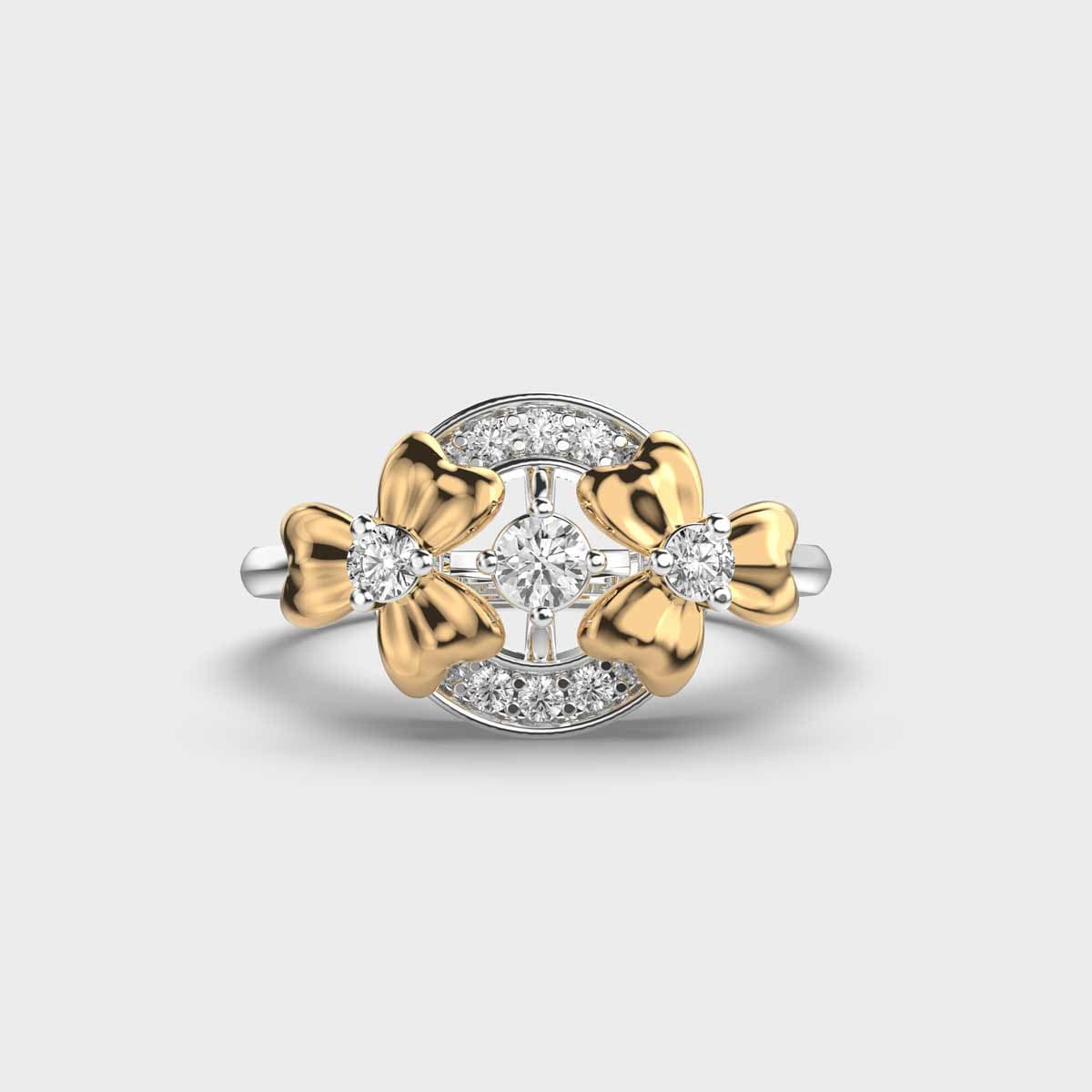 Fancy Clover Clustered Diamond Ring
