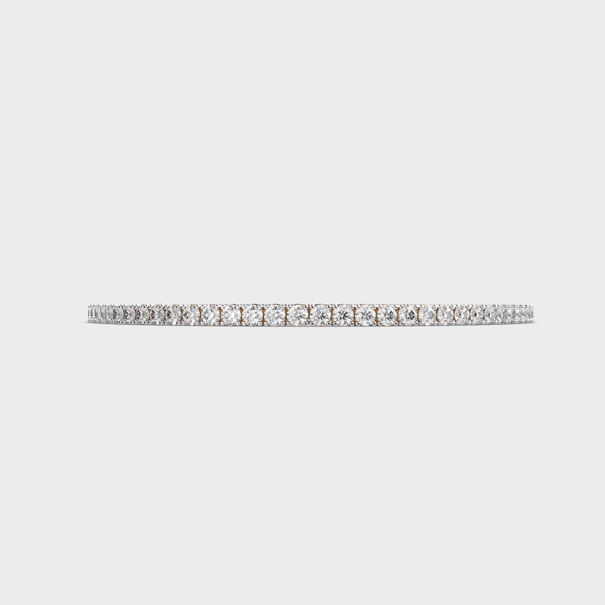 Simple Round Diamond Classic Bangle
