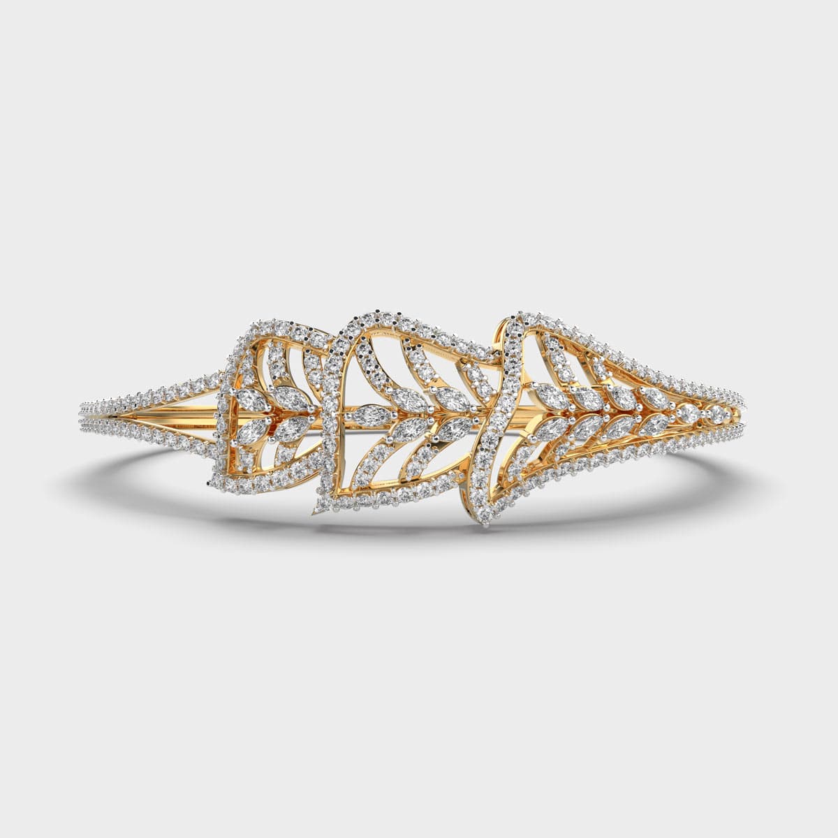 Shimmering Daffodils Diamond Filigree Bracelet