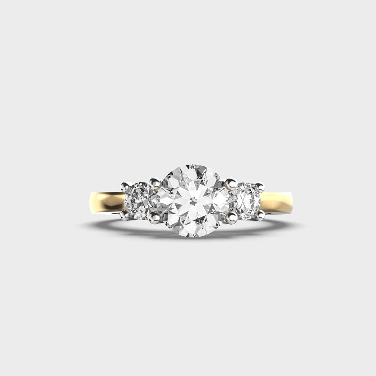 Rustic Autumn Solitaire Diamond Ring