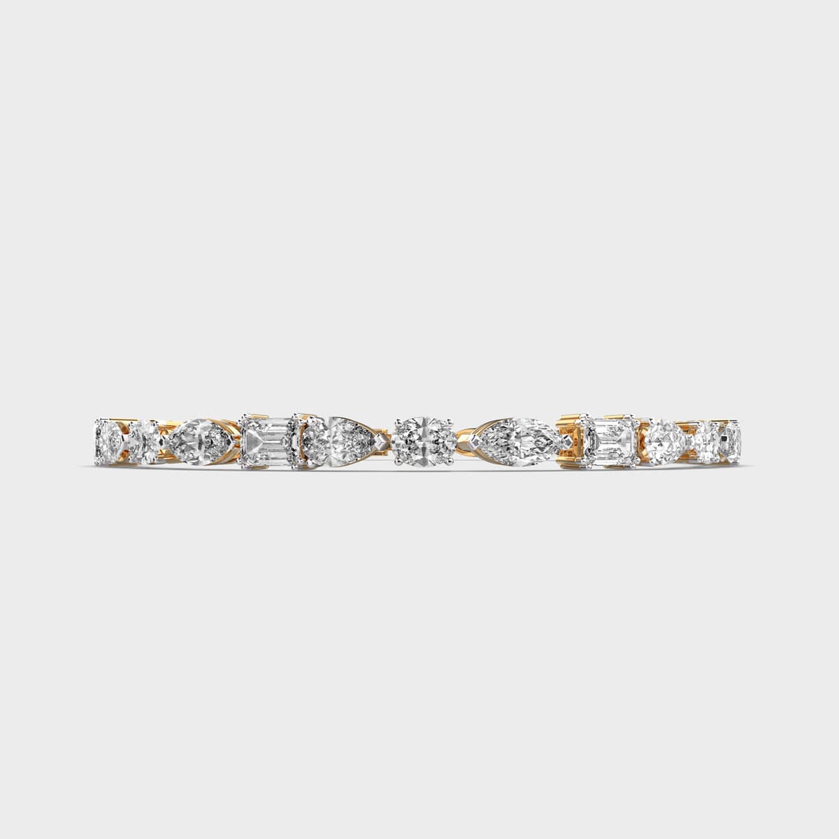 Amore Multi Shape Evergreen Tennis Bracelet