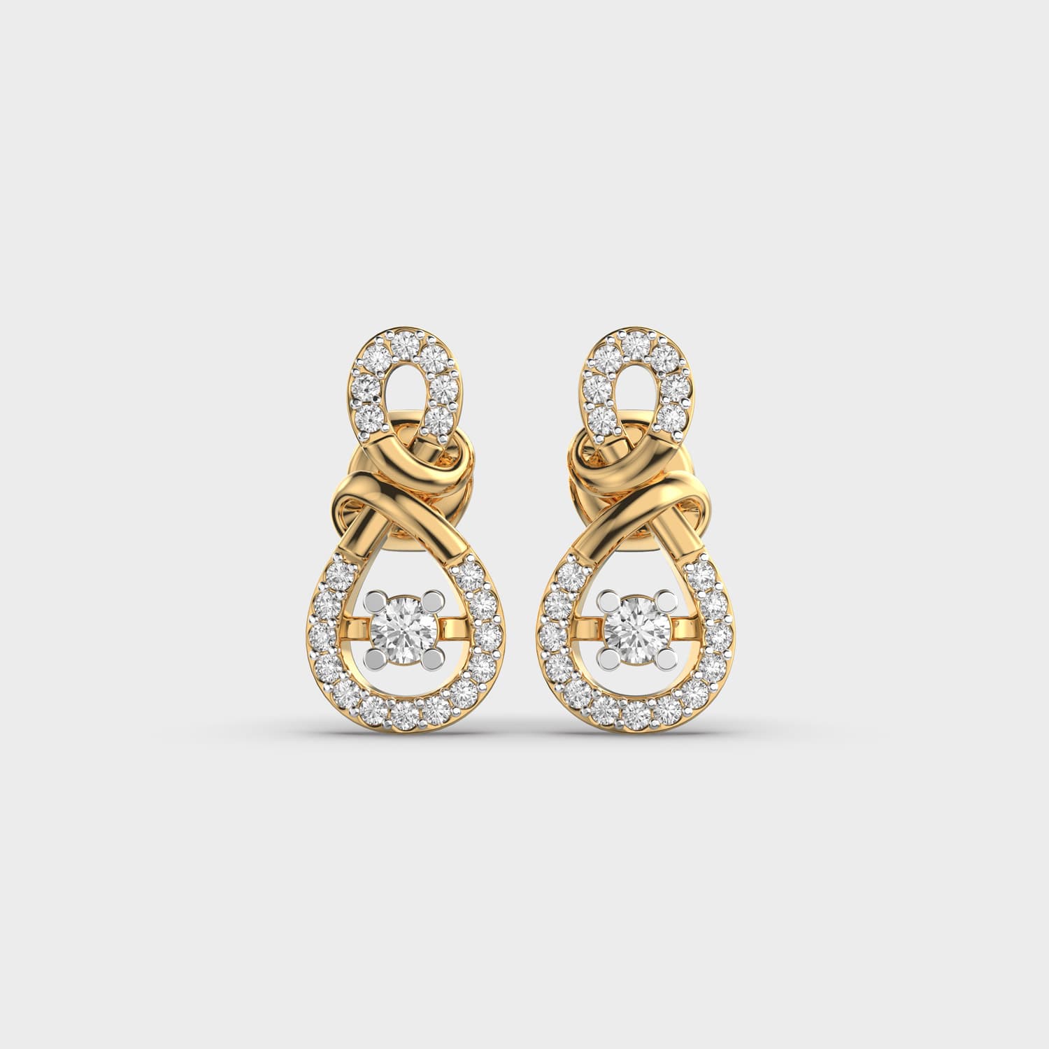 Diamond Loop Earrings
