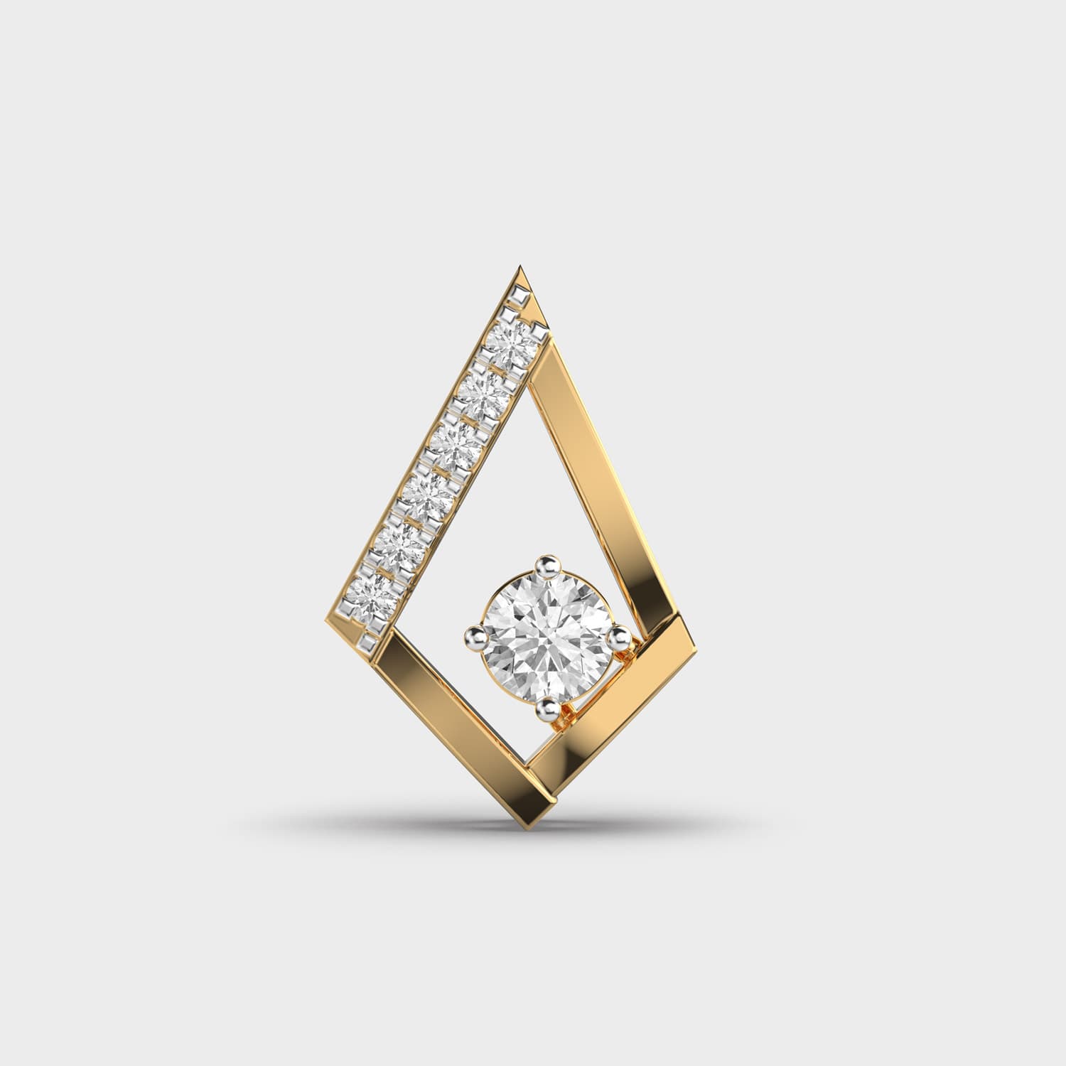 Geometric Diamond Pendant