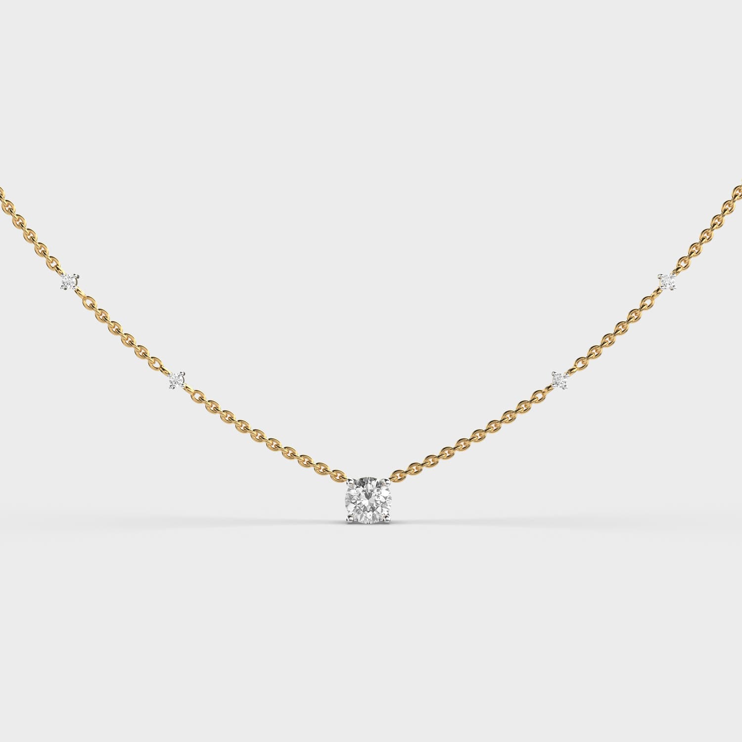 Elegant Solitaire Diamond Pendant