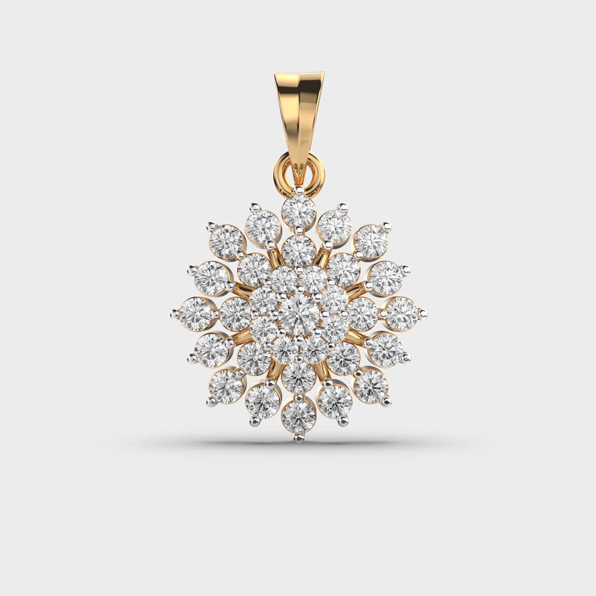 Floral Diamond Pendant
