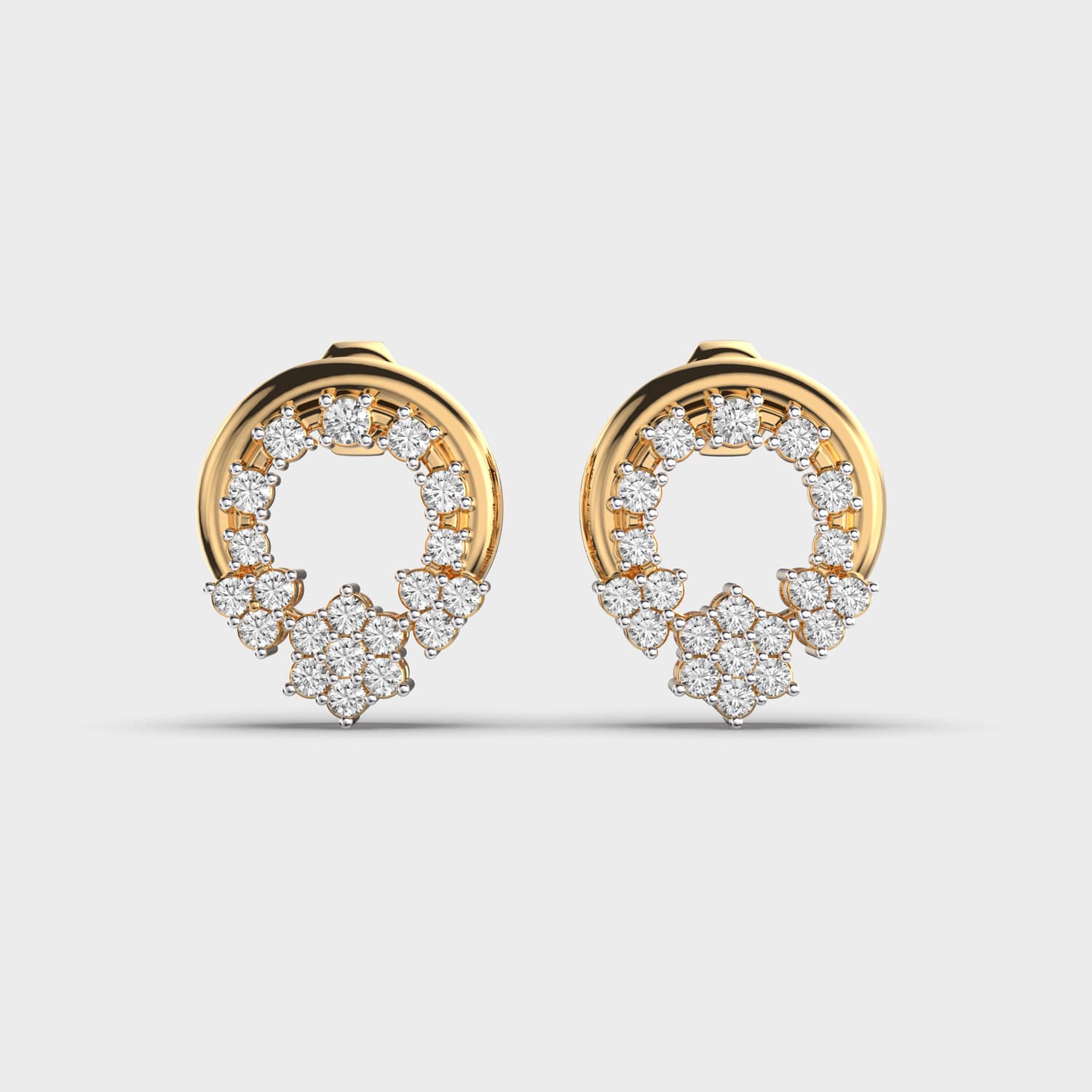 Elegant Diamond Hoops
